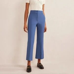 BODEN Bi-Stretch Crop Flare Pants True Blue Size 14